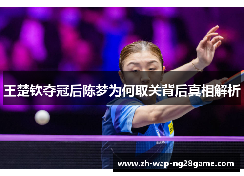 王楚钦夺冠后陈梦为何取关背后真相解析